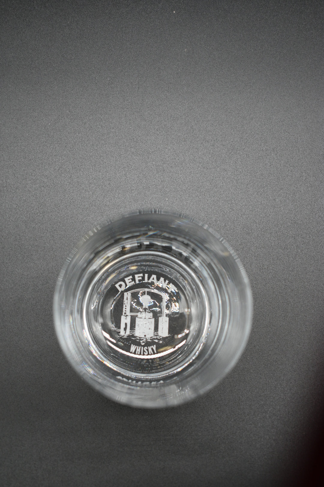 Defiant Etched Rocks Glass