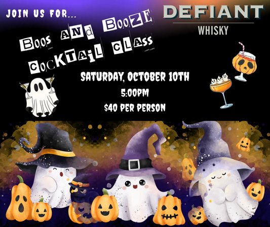 Boos and Booze Cocktail Class
